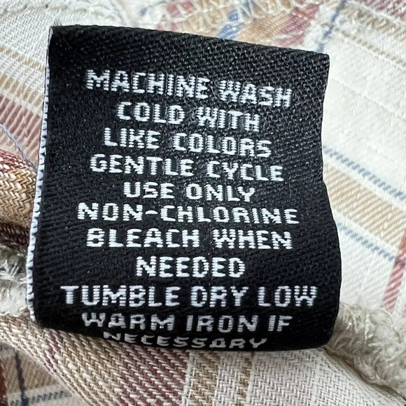 BKE Pearl Snap Shirt Mens M Standard Fit Multicolor Plaid Short Sleeve - Picture 6 of 6